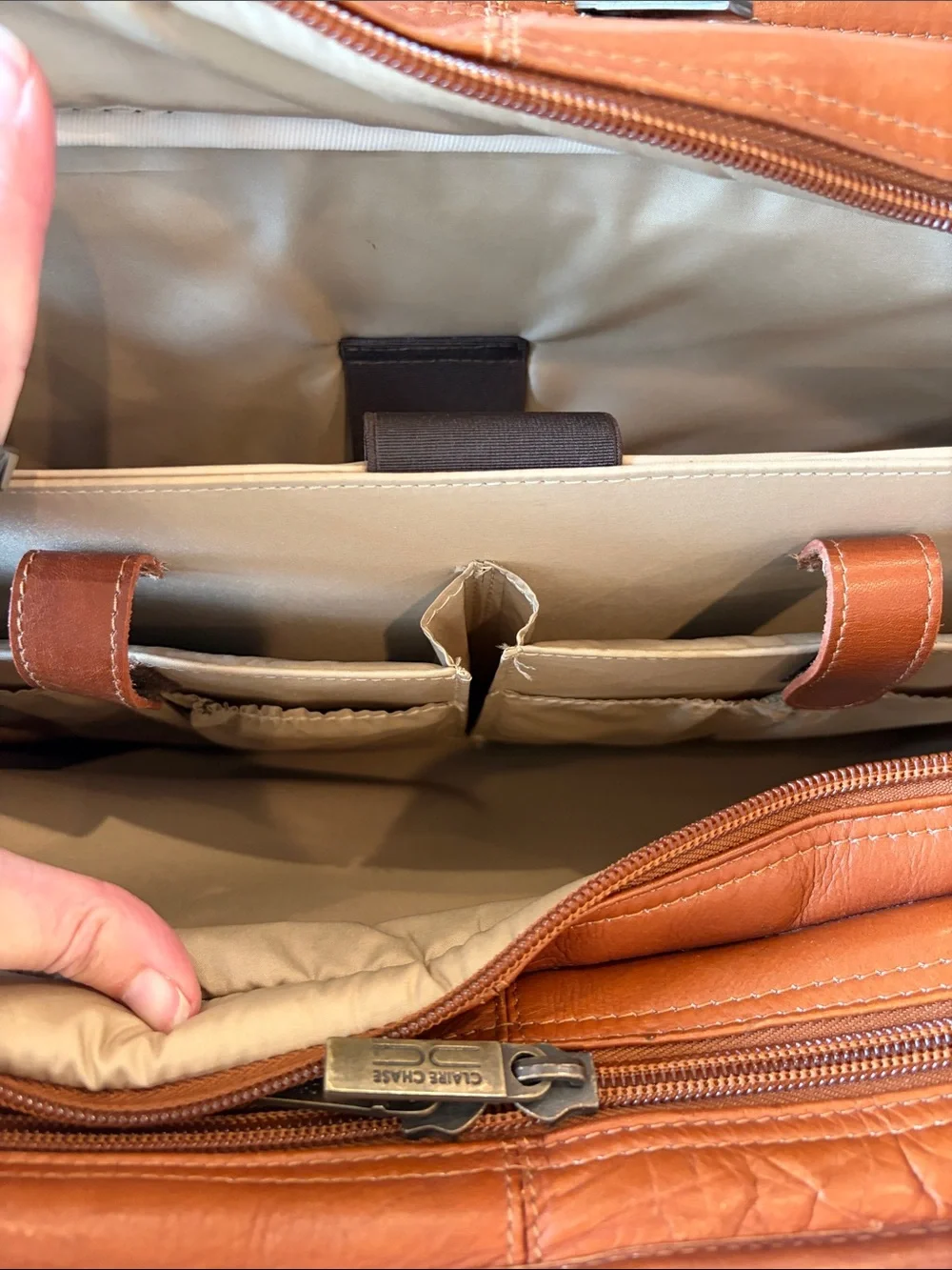 Leather Briefcase Bag in Brown - Classic Work Bag